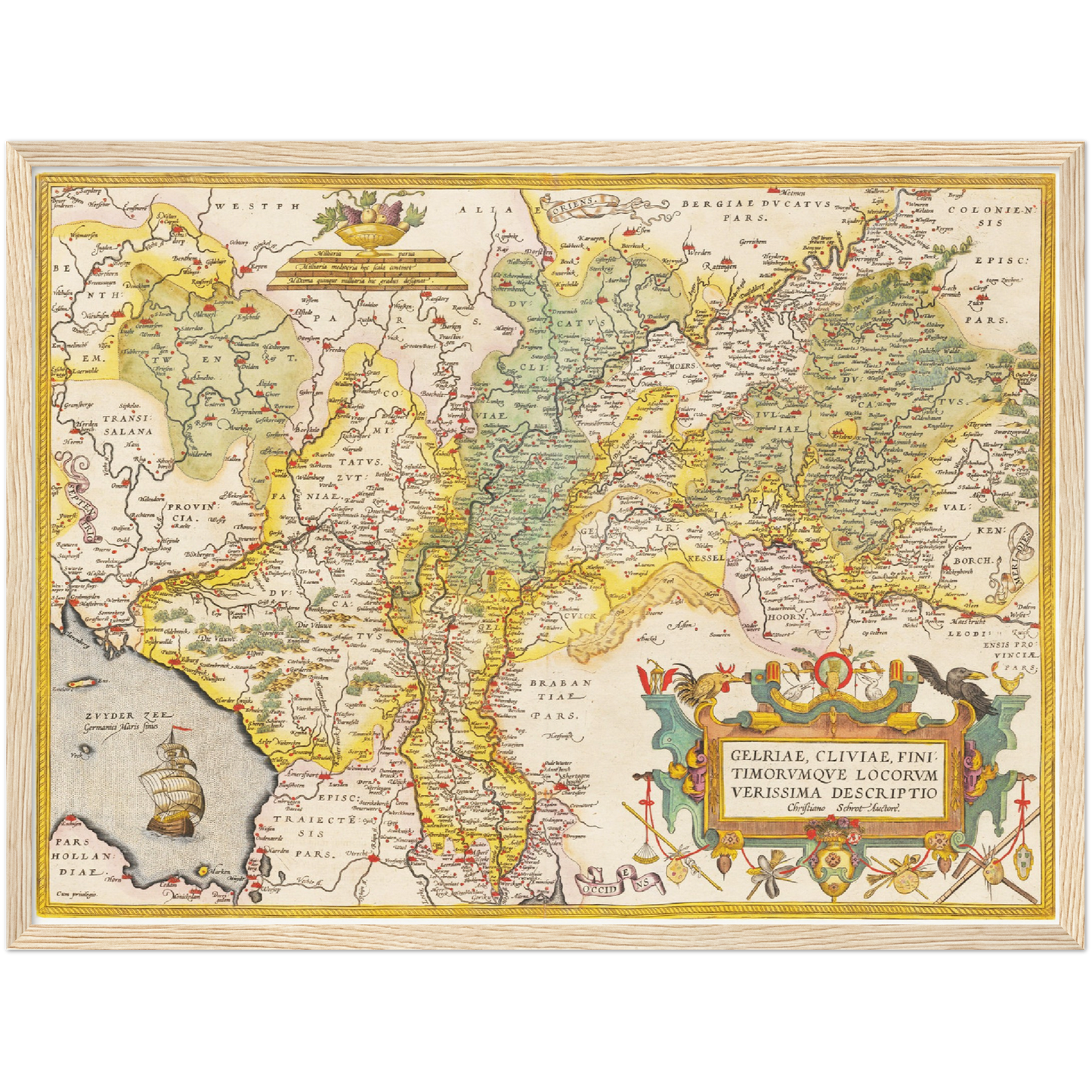 Historical city map  Test product horizontal 3 sizes