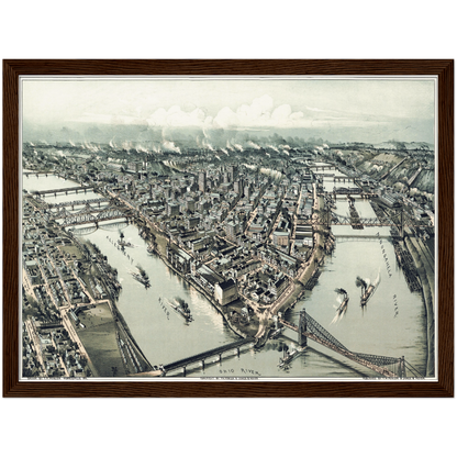 Historical city map  Test product horizontal 3 sizes