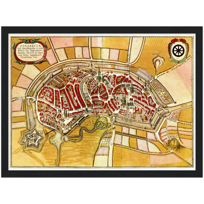 Historical city map  Test product horizontal 3 sizes