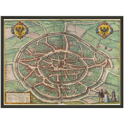 Historical city map  Test product horizontal 3 sizes