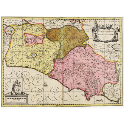 Historical city map  Test product horizontal 3 sizes