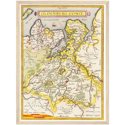 Historical city map  Test product horizontal 3 sizes