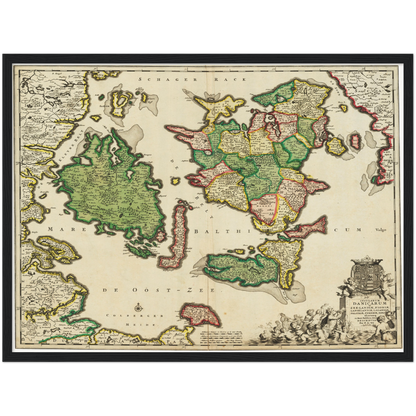 Historical city map  Test product horizontal 3 sizes