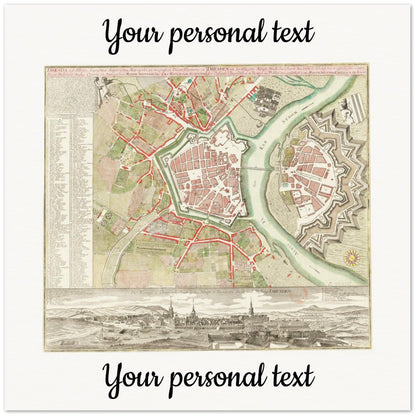 Personalisierte historische deutsche Stadtansichten