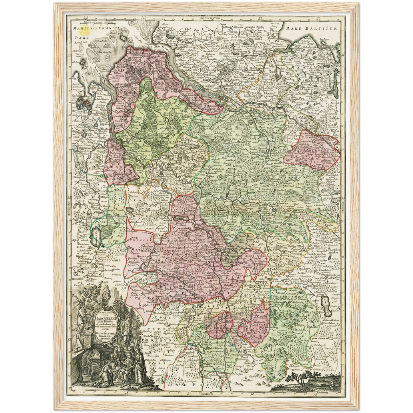 Historical city map  Test product horizontal 3 sizes