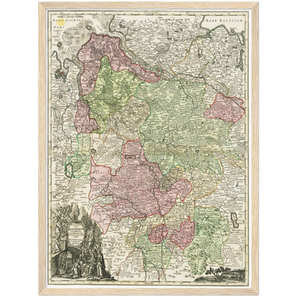 Historical city map  Test product horizontal 3 sizes