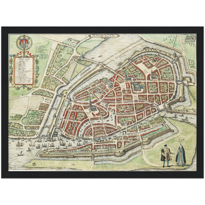 Historical city map  Test product horizontal 3 sizes