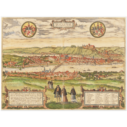 Historical city map  Test product horizontal 3 sizes