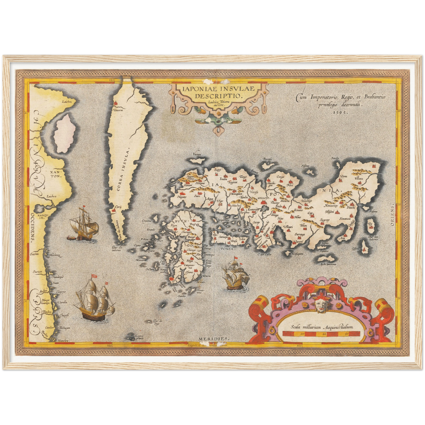 Historical city map  Test product horizontal 3 sizes