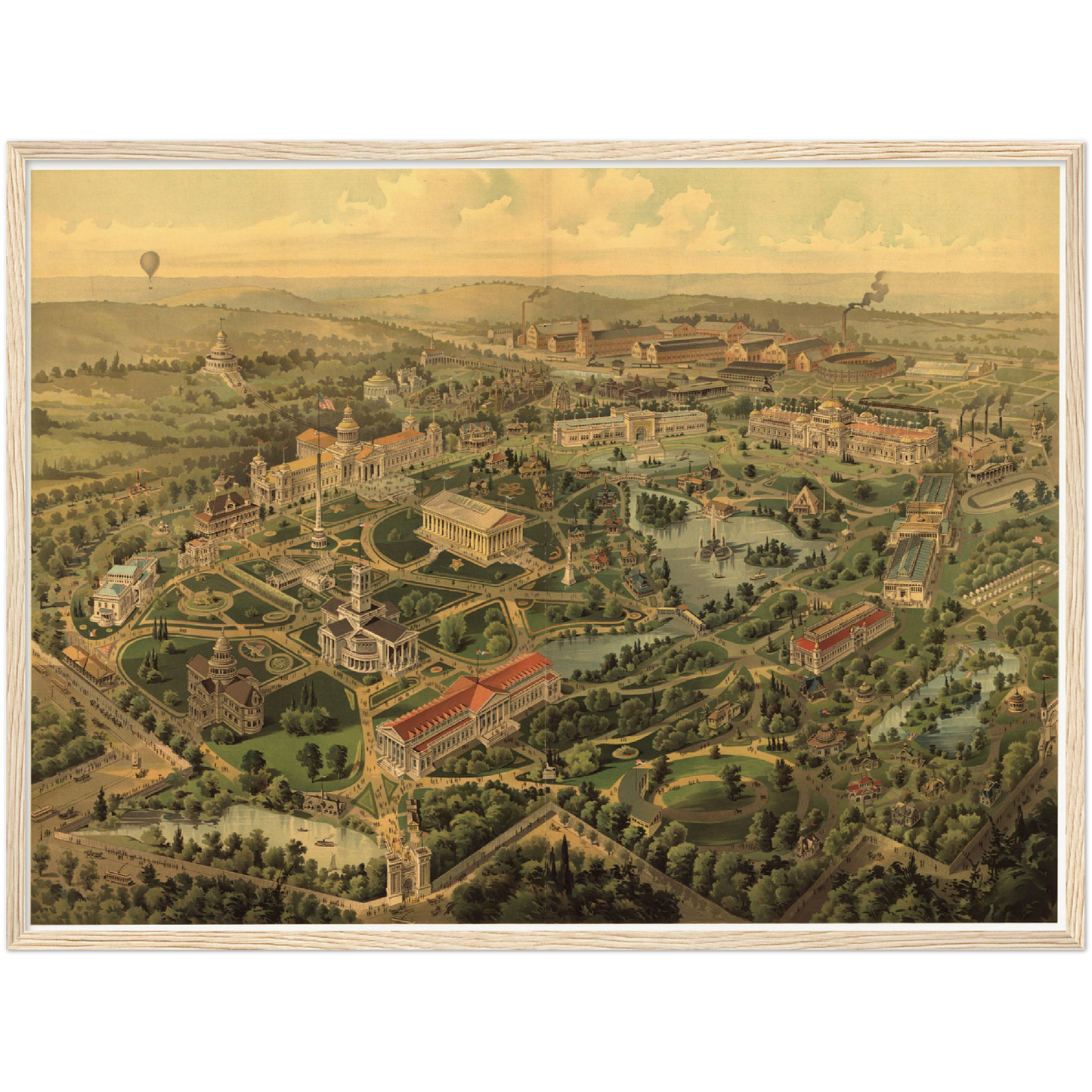 Historische Stadtansicht Nashville um 1897
