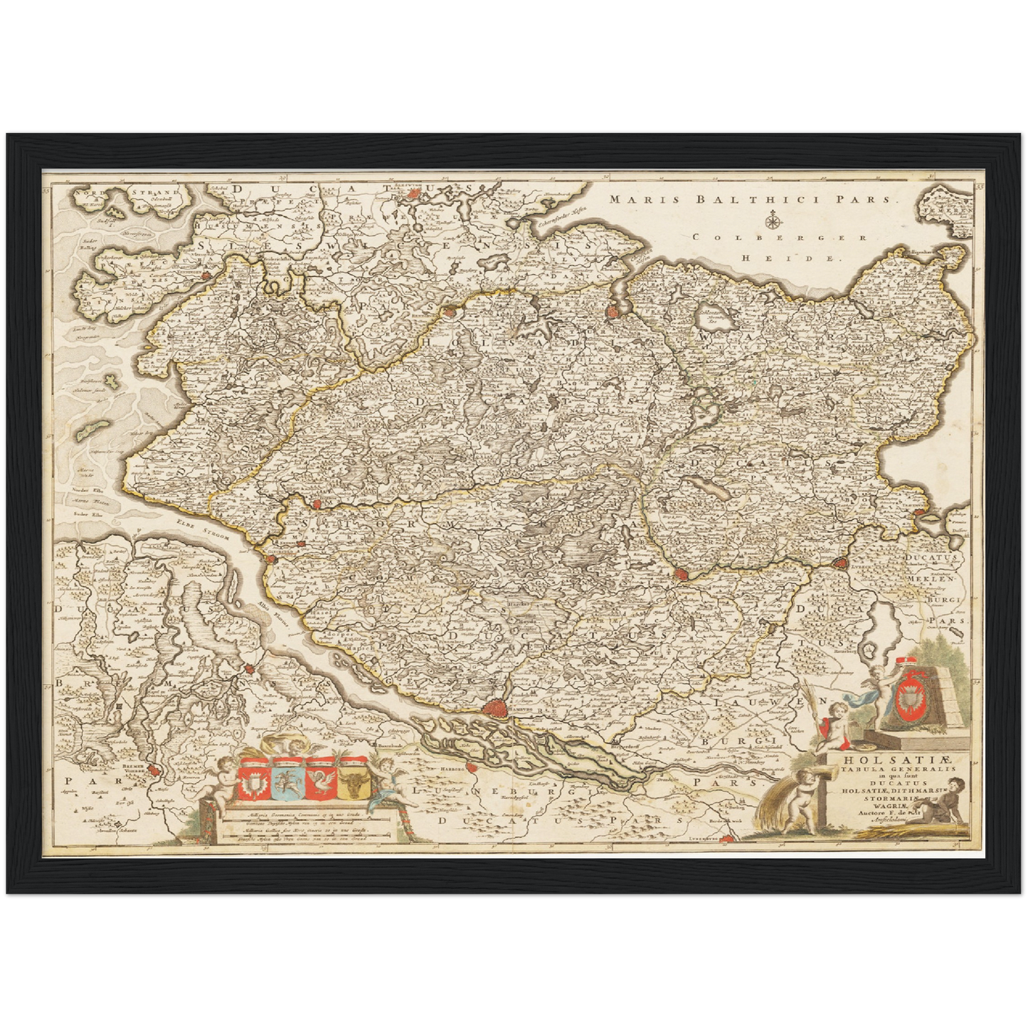 Historical city map  Test product horizontal 3 sizes