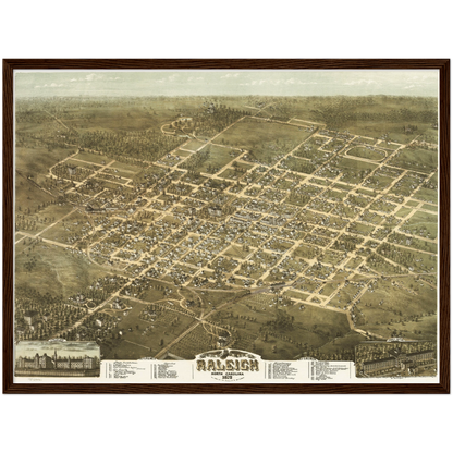 Historical city map  Test product horizontal 3 sizes