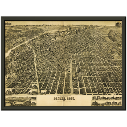 Historical city map  Test product horizontal 3 sizes