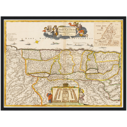 Historical city map  Test product horizontal 3 sizes