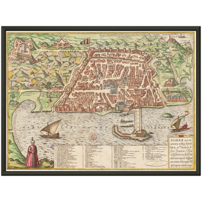 Historical city map  Test product horizontal 3 sizes