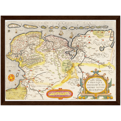 Historical city map  Test product horizontal 3 sizes