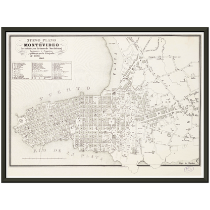 Historical city map  Test product horizontal 3 sizes