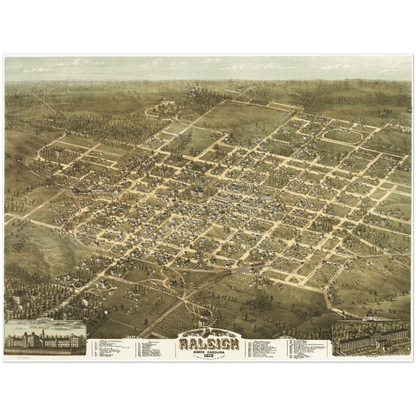 Historical city map  Test product horizontal 3 sizes