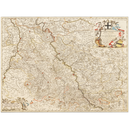 Historical city map  Test product horizontal 3 sizes