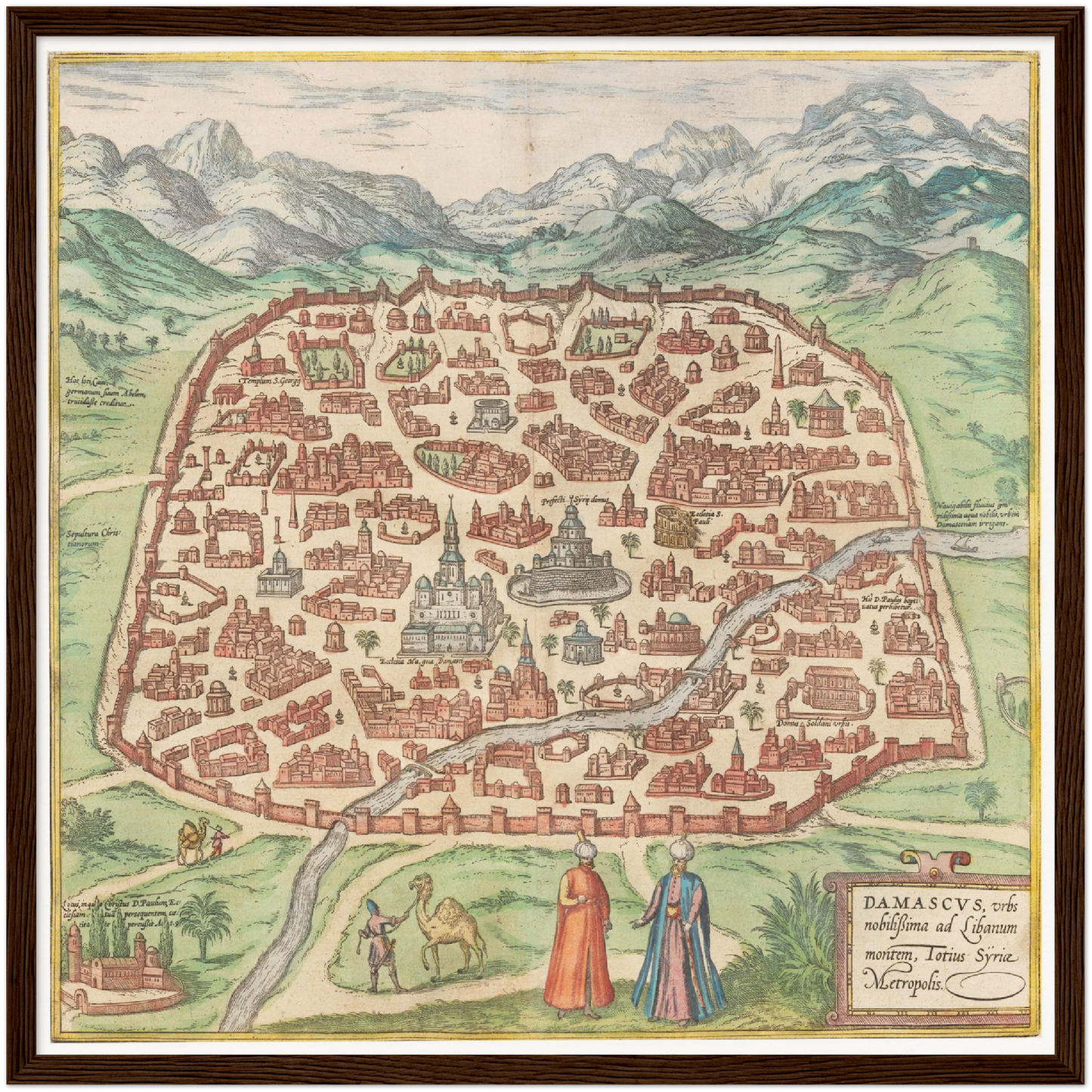 Historical city map  Test product horizontal 3 sizes