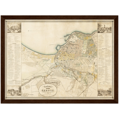 Historischer Stadtplan Odessa um 1864