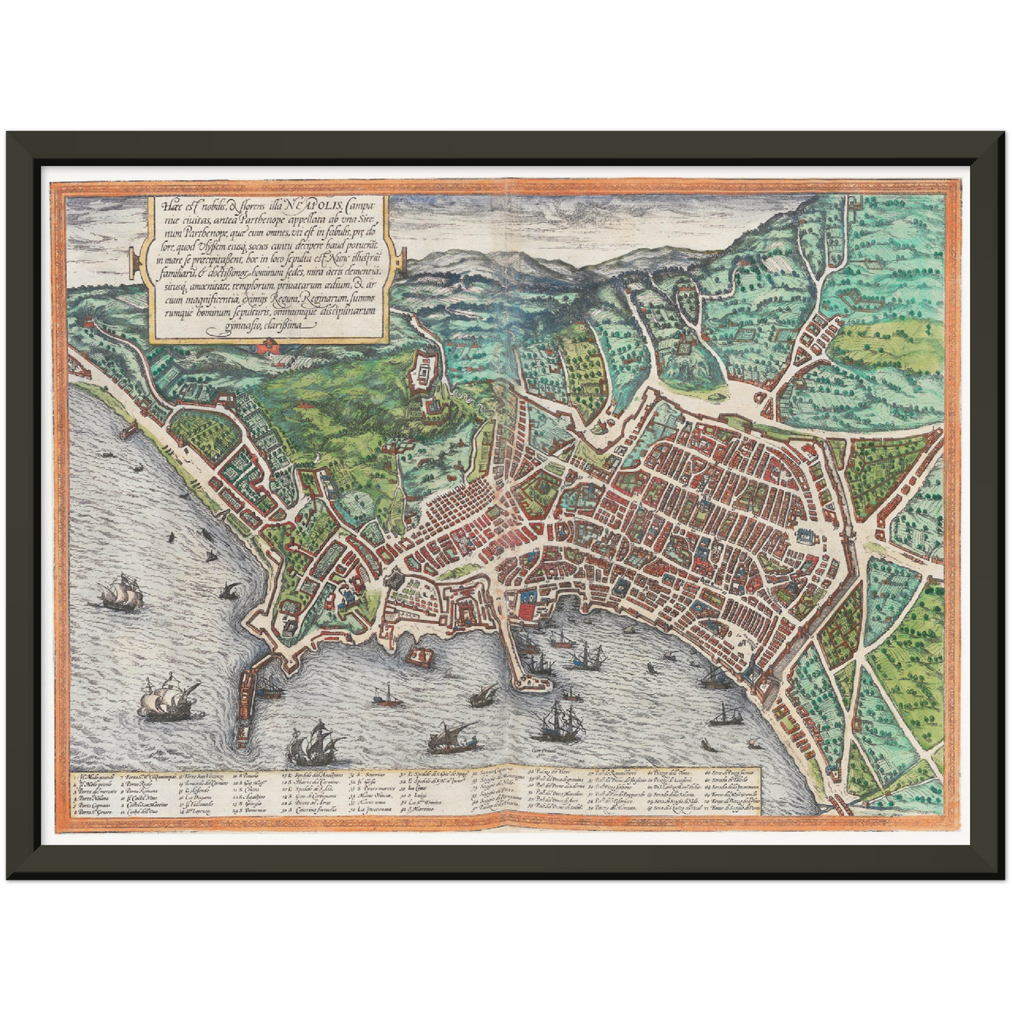 Historical city map  Test product horizontal 3 sizes