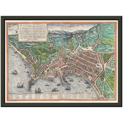Historical city map  Test product horizontal 3 sizes
