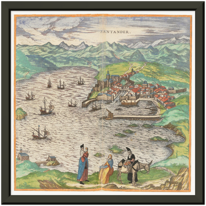 Historical city map  Test product horizontal 3 sizes