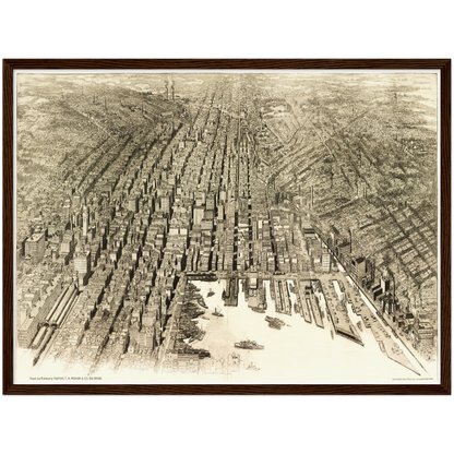 Historical city map  Test product horizontal 3 sizes