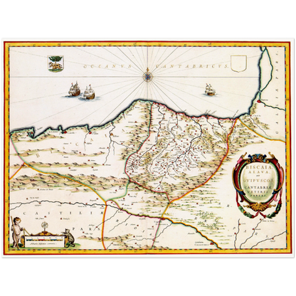 Historical city map  Test product horizontal 3 sizes