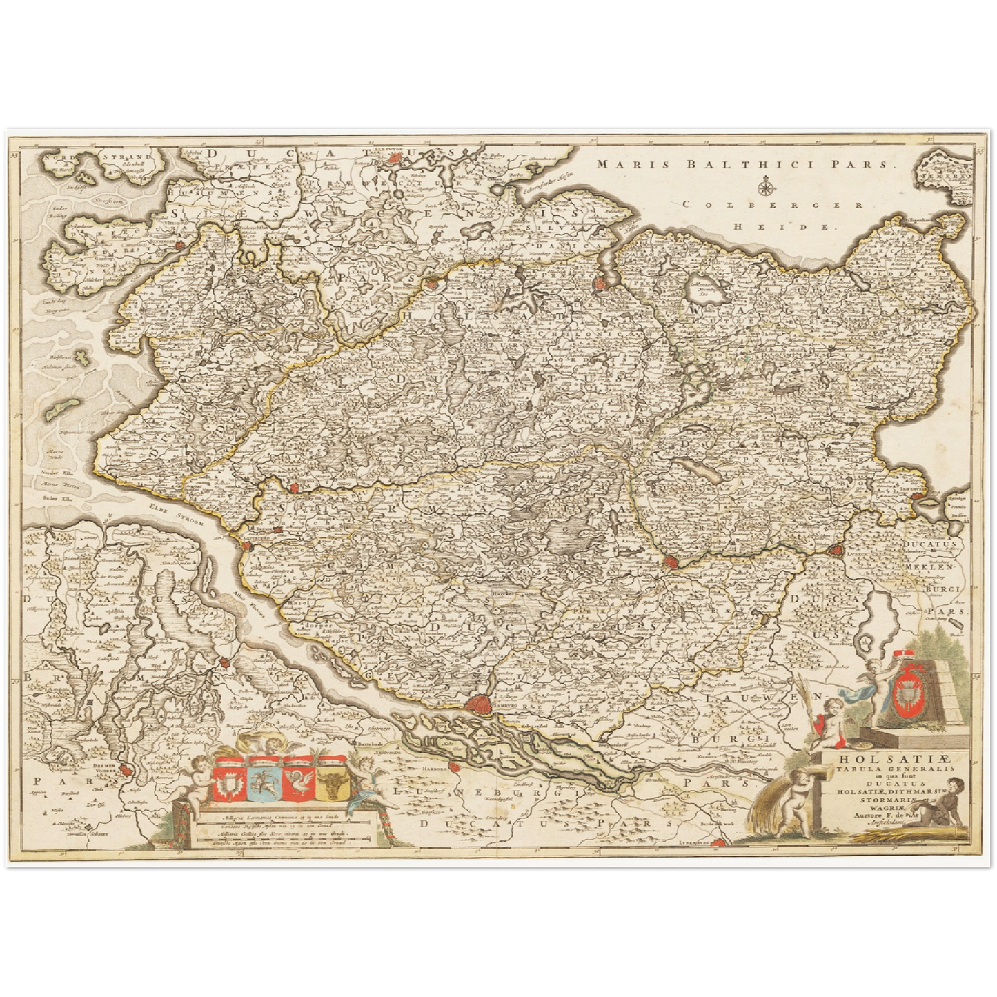 Historical city map  Test product horizontal 3 sizes