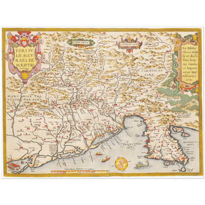 Historical city map  Test product horizontal 3 sizes