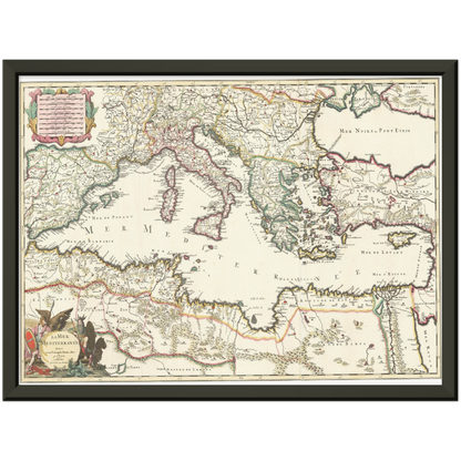 Historical city map  Test product horizontal 3 sizes