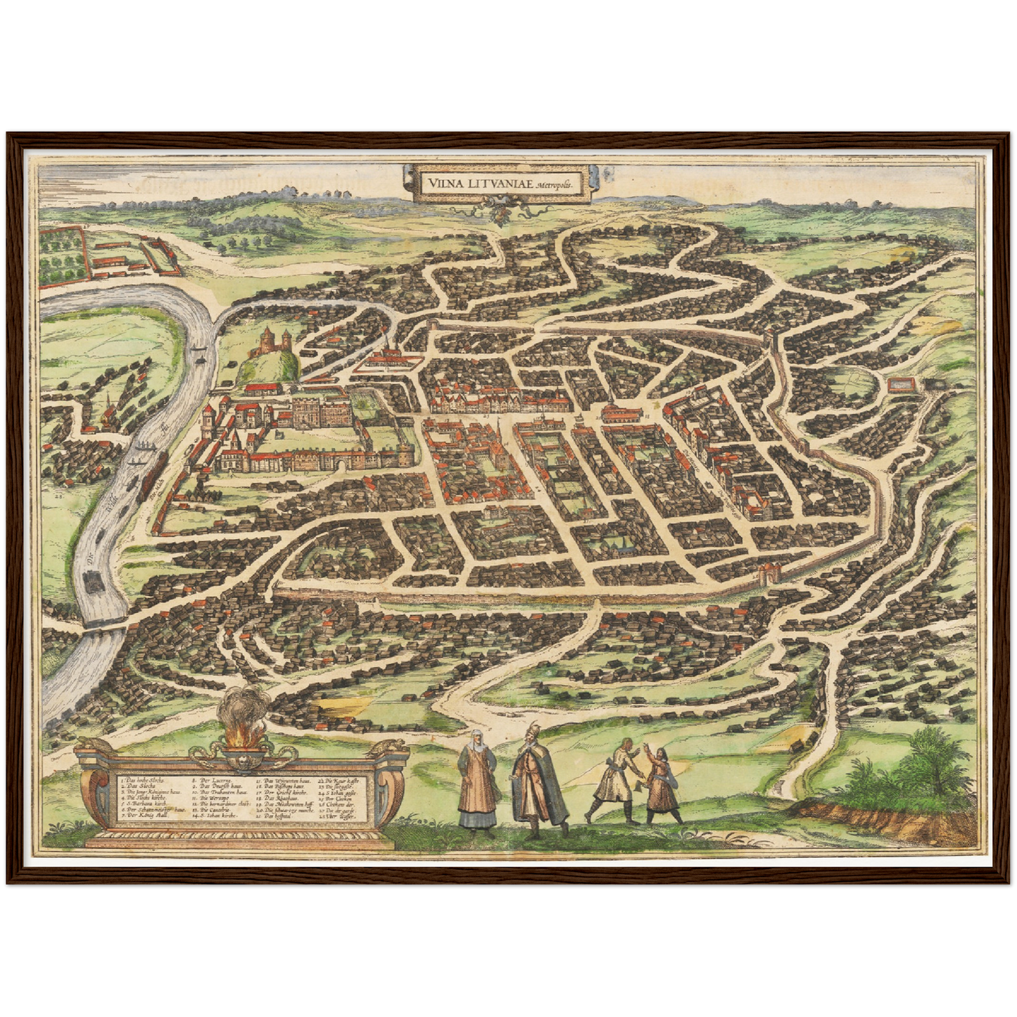 Historical city map  Test product horizontal 3 sizes