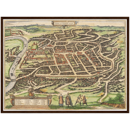 Historical city map  Test product horizontal 3 sizes