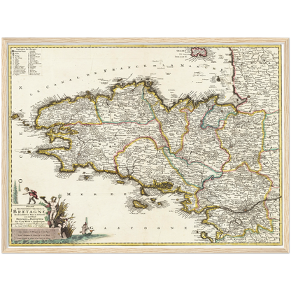 Historical city map  Test product horizontal 3 sizes