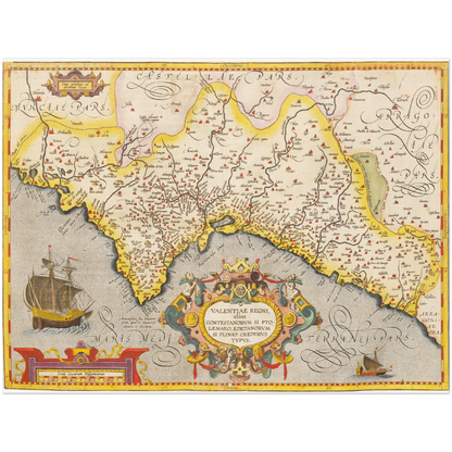 Historical city map  Test product horizontal 3 sizes