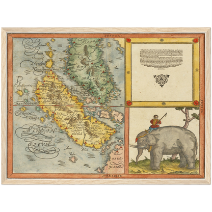 Historical city map  Test product horizontal 3 sizes