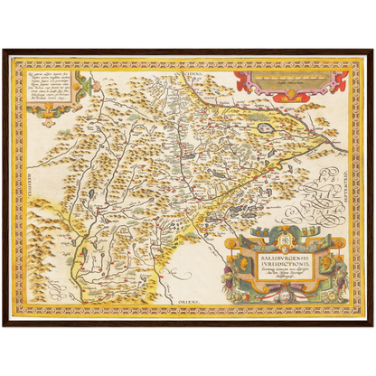 Historical city map  Test product horizontal 3 sizes