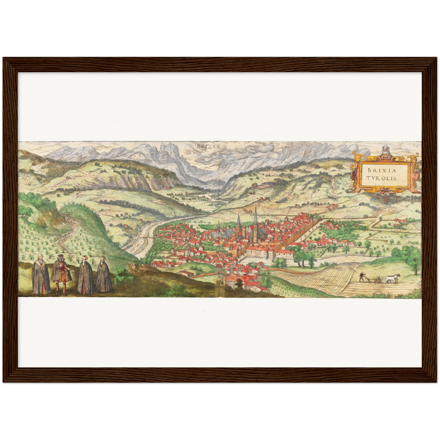 Historical city map  Test product horizontal 3 sizes
