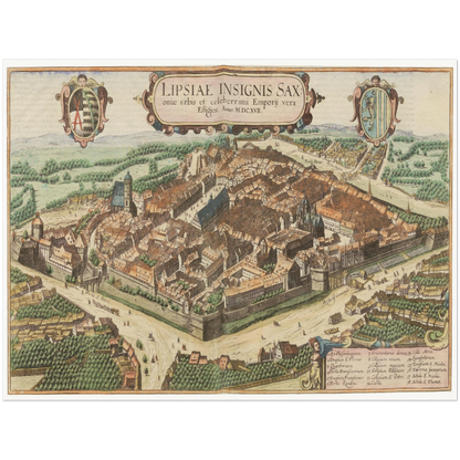 Historical city map  Test product horizontal 3 sizes