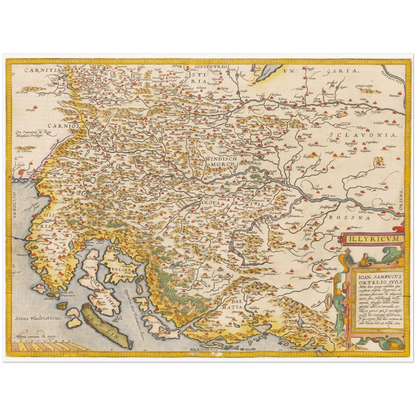 Historical city map  Test product horizontal 3 sizes