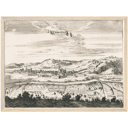 Historical city map  Test product horizontal 3 sizes