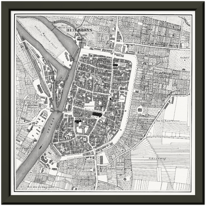 Historischer Stadtplan Heilbronn um 1834