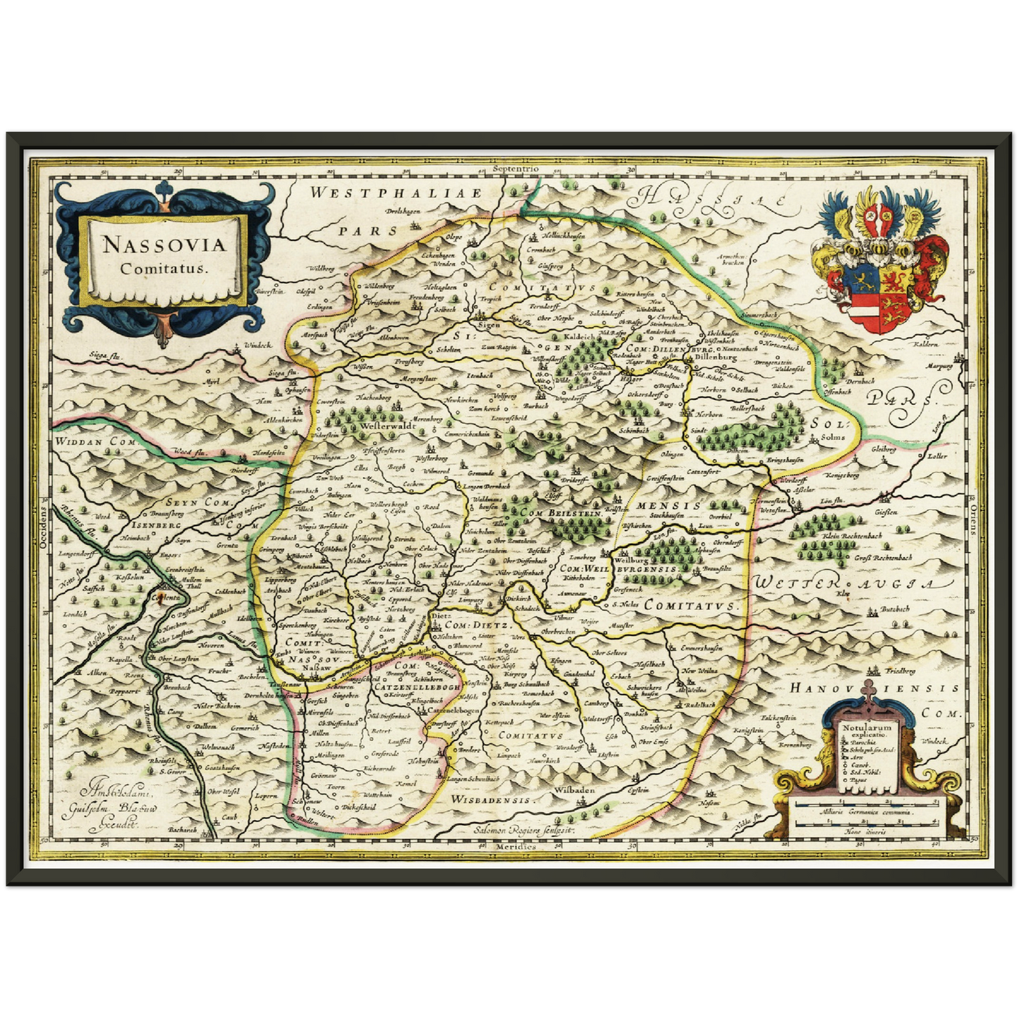 Historical city map  Test product horizontal 3 sizes