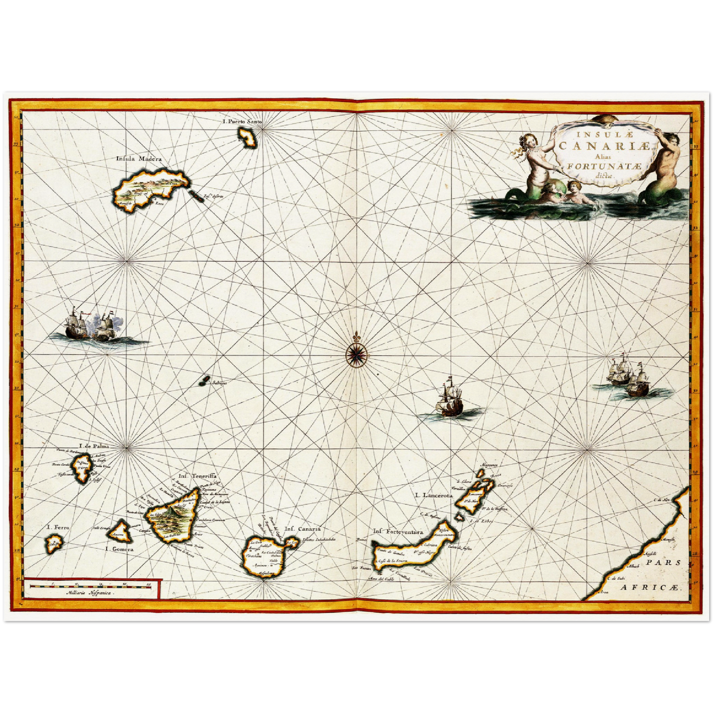 Historical city map  Test product horizontal 3 sizes