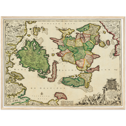 Historical city map  Test product horizontal 3 sizes