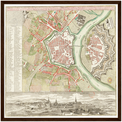 Historical city map  Test product horizontal 3 sizes