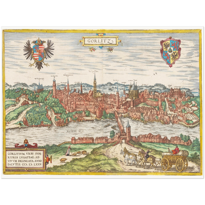 Historical city map  Test product horizontal 3 sizes