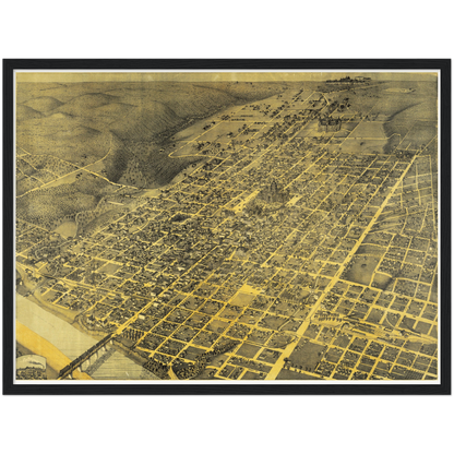 Historical city map  Test product horizontal 3 sizes